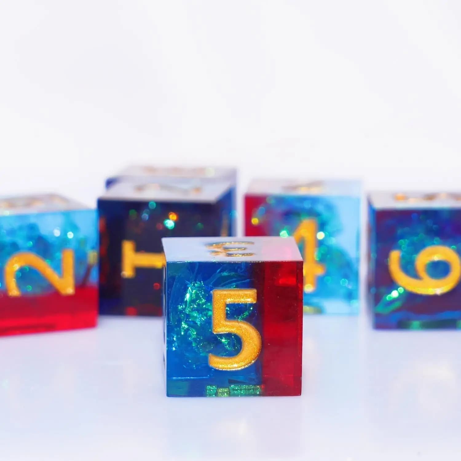 Dés en résine D6, jeu de Table polyédrique