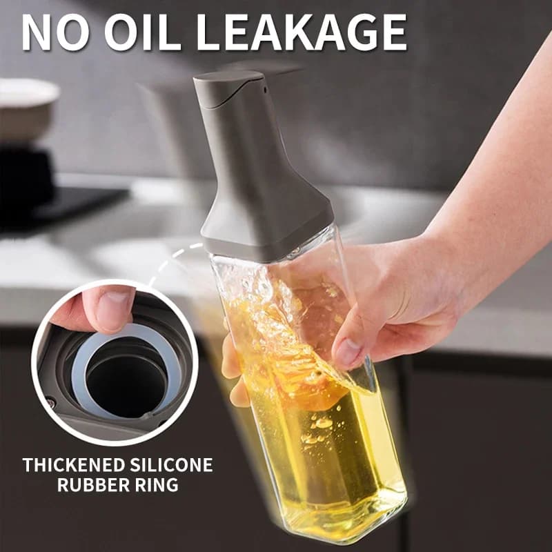 Bouteille d'huile d'olive pour Sauce au vinaigre de 500ML, distributeur d'huile en verre, bouteille d'assaisonnement anti-fuite, outil de cuisine pour barbecue