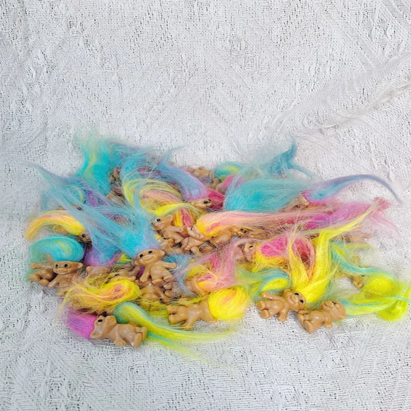 Nouvelles poupées Trolls vintage, figurines porte-bonheur, adorables petits personnages colorés, collection, cadeaux de fête, Noël, Halloween