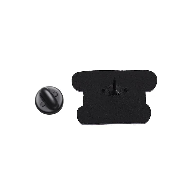 Nouvelle broche lettre noire et blanche, accessoire de mode au design œil roulé exagéré et original, bijou cadeau