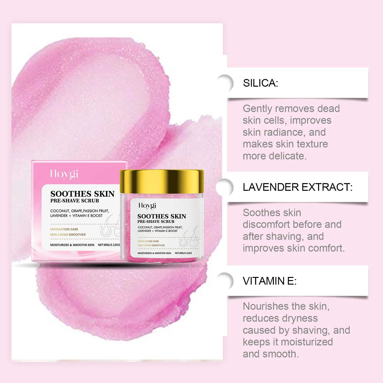 Crème de rasage épilation pour peaux sensibles, gommage dépilatoire doux et indolore, exfoliant, hydratant, apaisant, huile après rasage