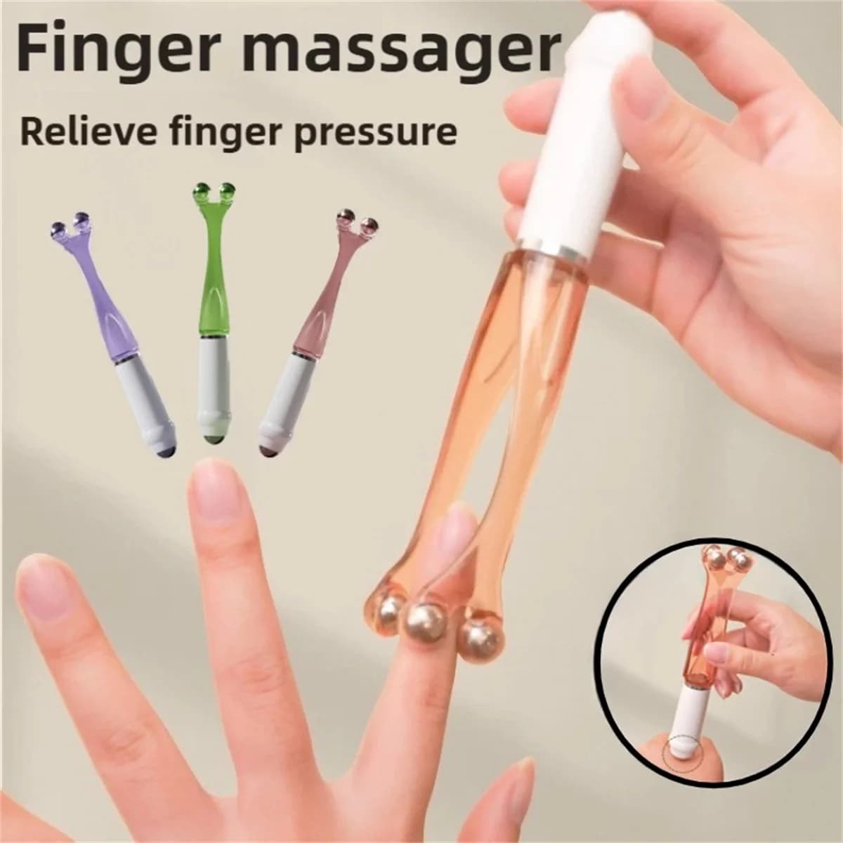 Rouleau de massage pour les doigts, améliore la circulation, soulage l'arthrite, la douleur et le stress aux mains, outil de massage pour les doigts, les mains et les paumes
