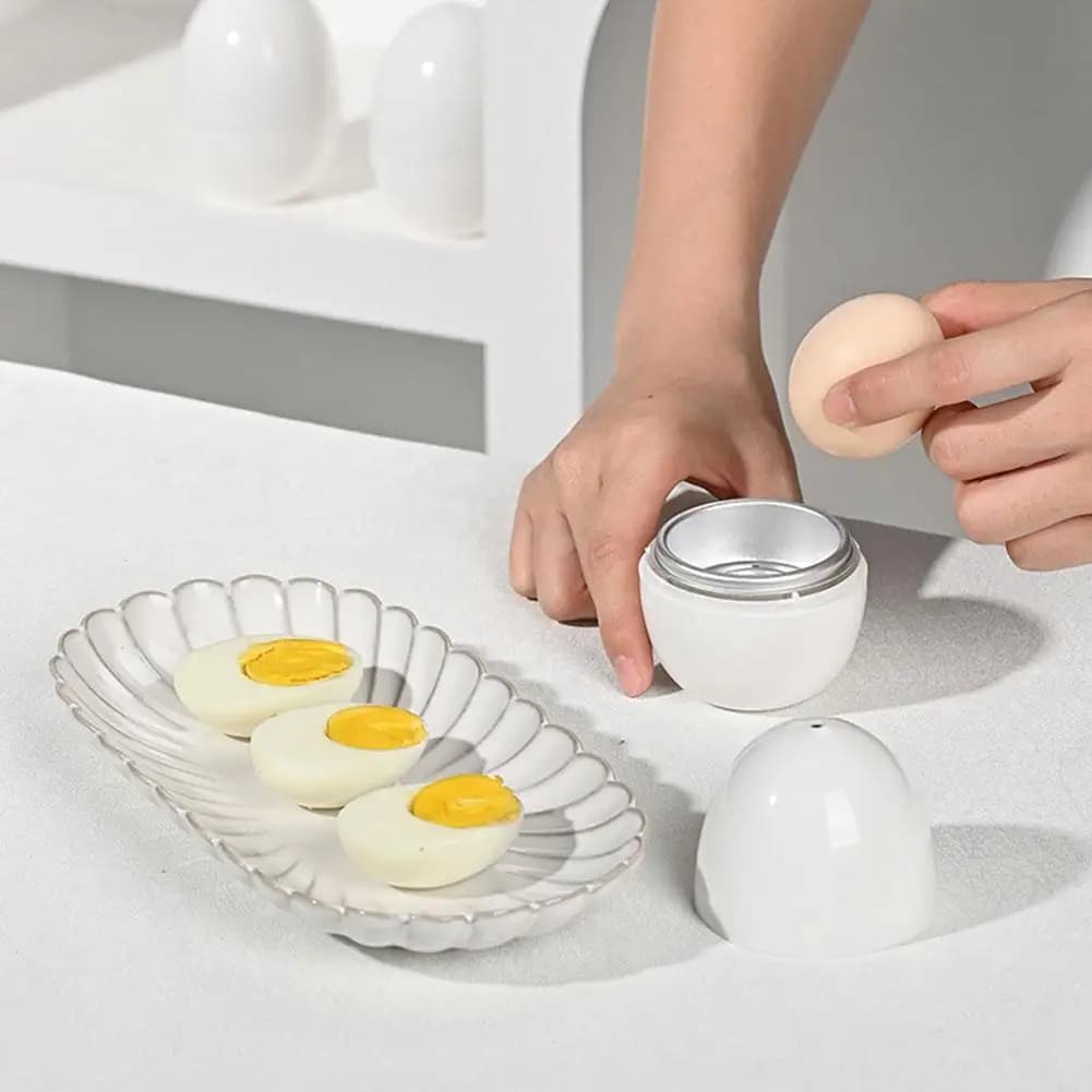 Cuiseur à œufs pour micro-ondes 1/4 œuf, cuisson rapide et facile en 5 minutes, pour œufs durs ou mollets, outils de cuisine