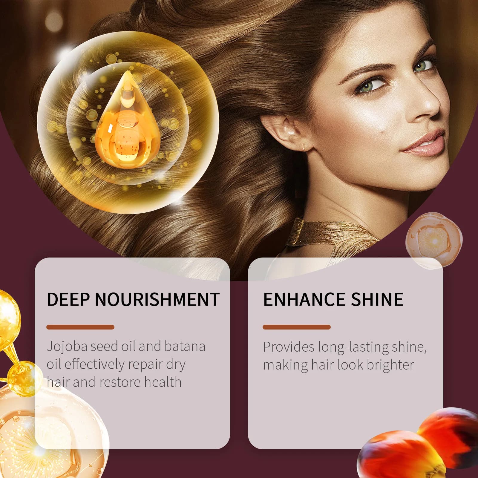 Batana – shampoing renforcant pour cheveux, après-shampooing, Anti-frisottis, hydratant, pour le cuir chevelu, adoucit les cheveux, lissage, réparation, ensemble de soins pour cheveux endommagés