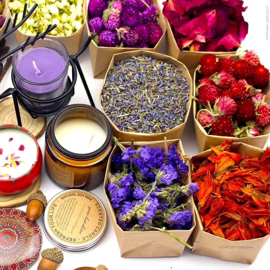 Kit de fleurs d'aromathérapie, 10/20/30 Types, pour parfum de maison, fleurs sèches naturelles pour mélange de diffuseur de roseaux, décor parfumé DIY