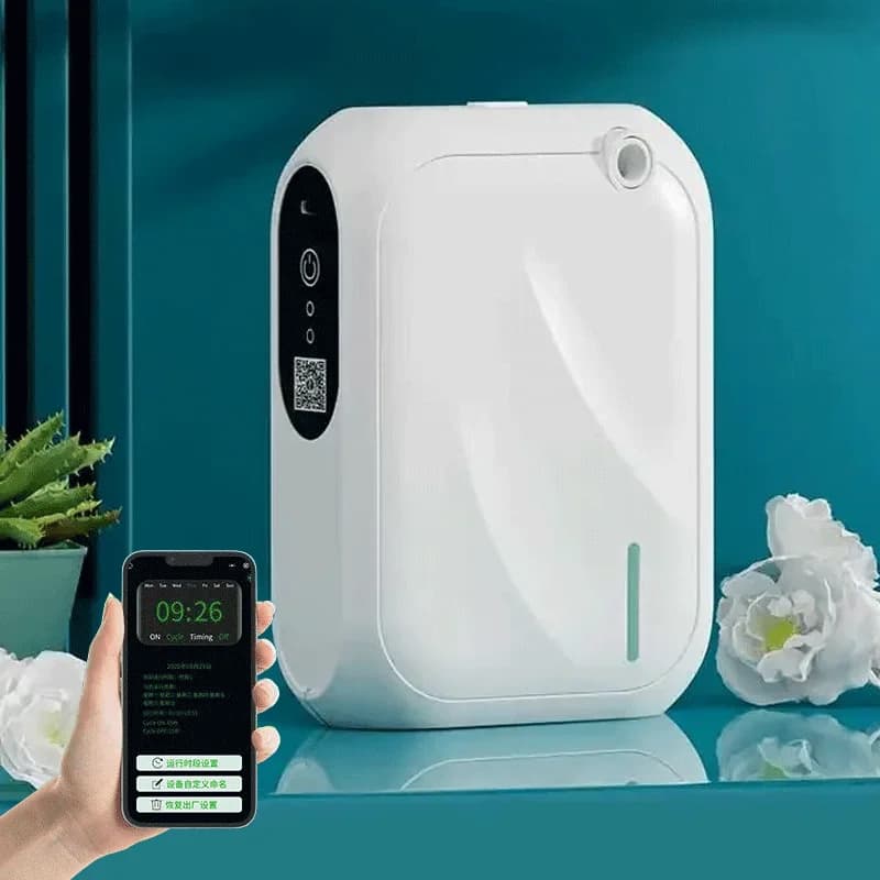 Diffuseur d'arôme à couverture 200m3, Machine avec contrôle par application Bluetooth, diffuseur de parfum mural, distributeur d'odeurs pour parfum domestique