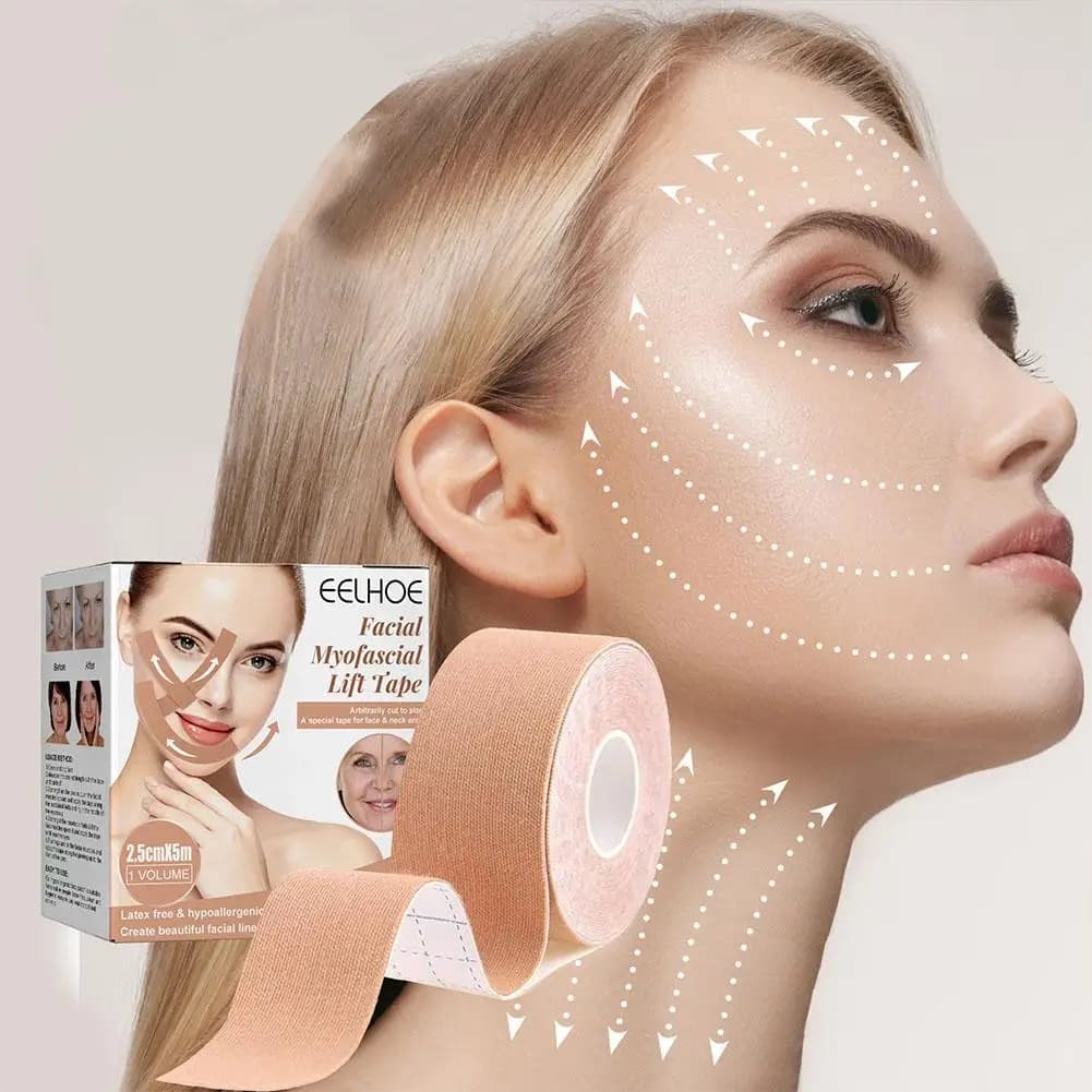 1 rouleau/2 rouleaux de ruban de lifting myofascial pour le visage
