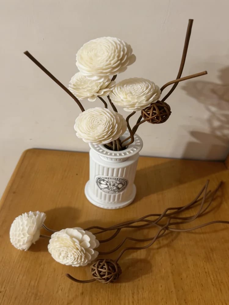 20 bâtonnets diffuseurs ondulés de 3 mm et 28 cm de long, pour parfums et huiles aromatiques, décoration d'intérieur, en rotin