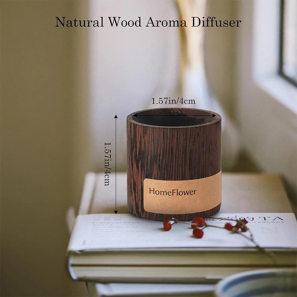 Diffuseur d'huiles essentielles en bois de noyer noir