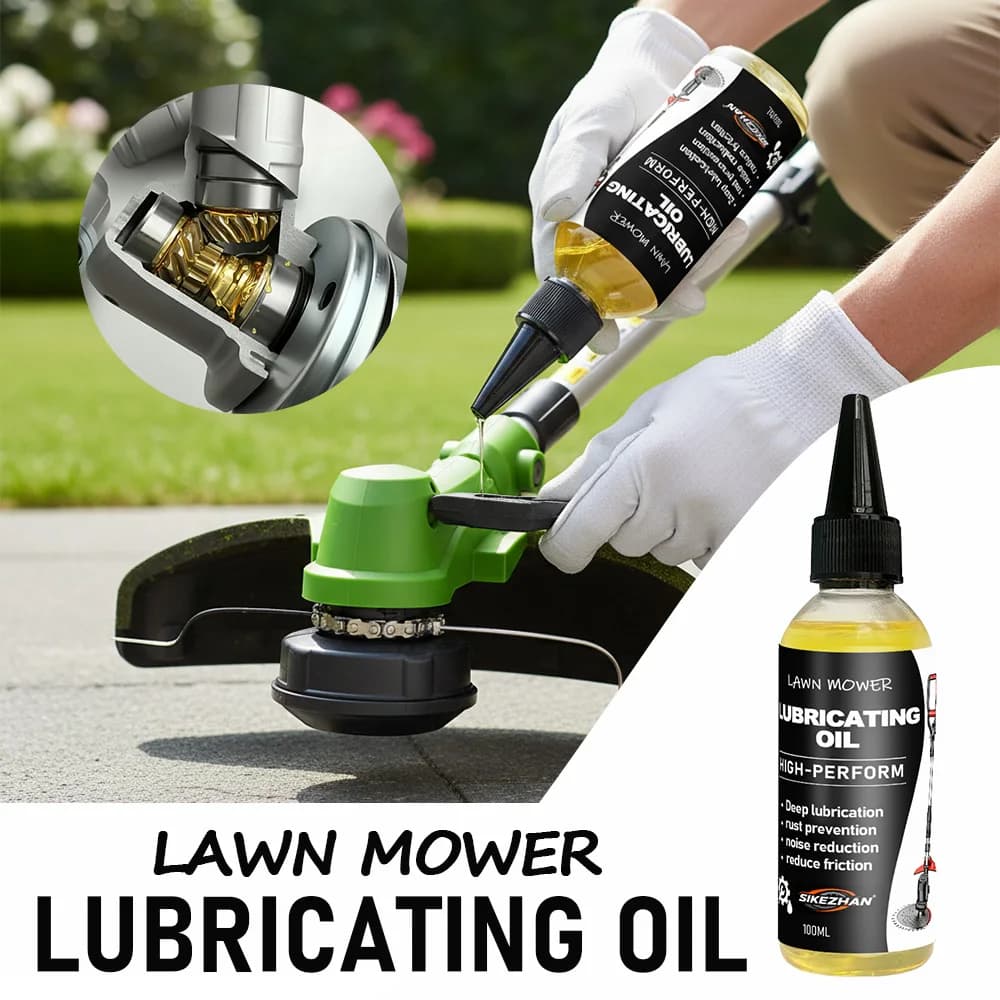 Lubrifiant pour tondeuse à gazon haute performance, 100ml, huile de protection contre la rouille pour l'entretien des équipements d'outils de jardin, opération douce