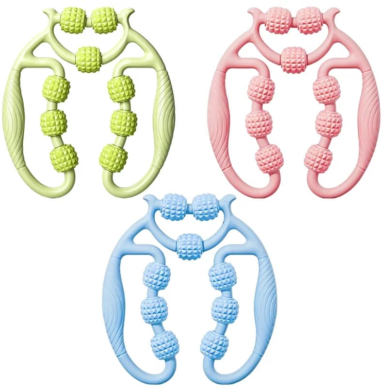 9 Roller Leg Massage Ring Handheld Muscle Relax Roller Soulage Calf Migh Soreness Outil de massage portable pour Sport Fitness Home