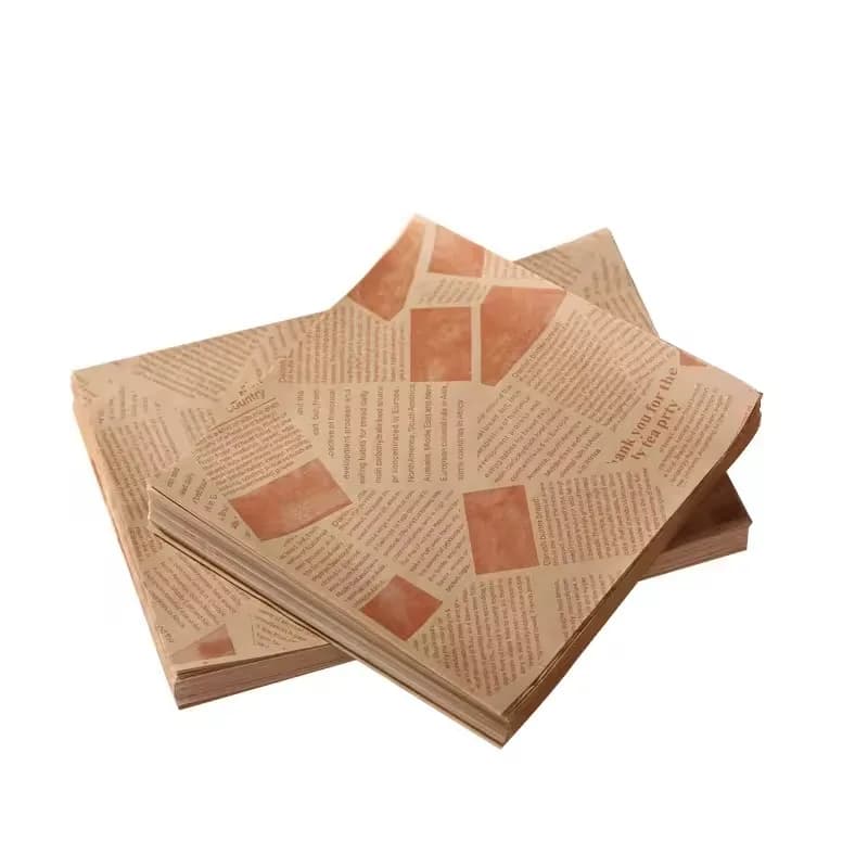 Papier résistant à l'huile pour emballer du Sandwich, 50/100 pièces, emballage de hamburger, pain frit, friteuse, cuisson à l'air, plaque en papier, tapis, accessoires