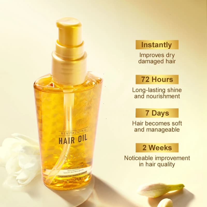 Huile d'argan marocée huile capillaire nourrissante lissante brillance sérum pour cheveux doux réparation frisottis endommagés traitement des cheveux secs soins capillaires