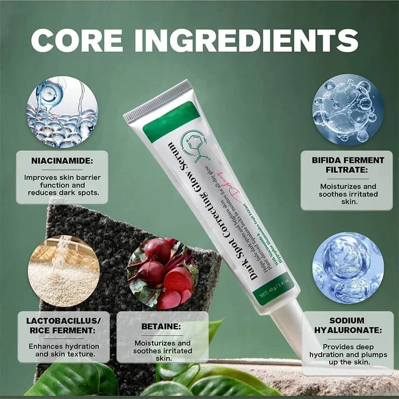 Sérum correcteur de taches foncées, dissolvant de terne, d'acné et de mélanine, Niacinamide, soin hydratant pour la peau du visage et éclaircissant