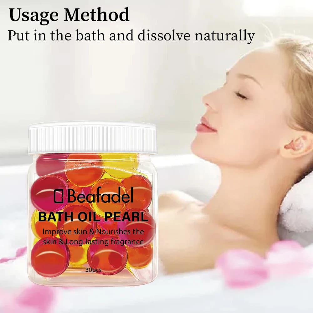 Perles d'Huile de Bain pour Peau Sèche