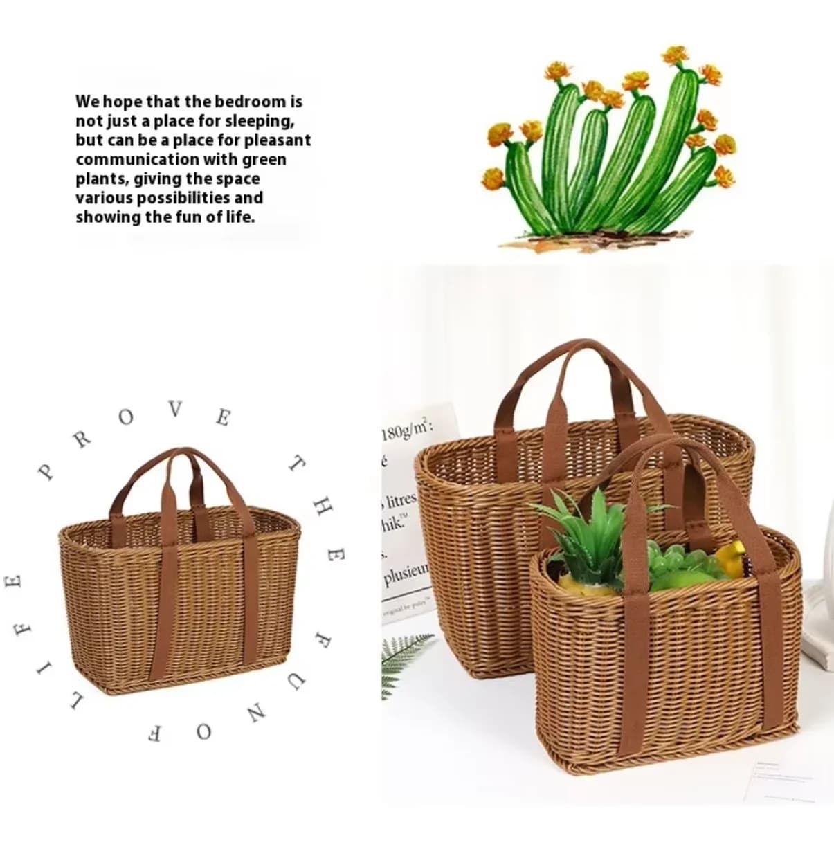 Paniers de rangement pour pique-nique en plein air