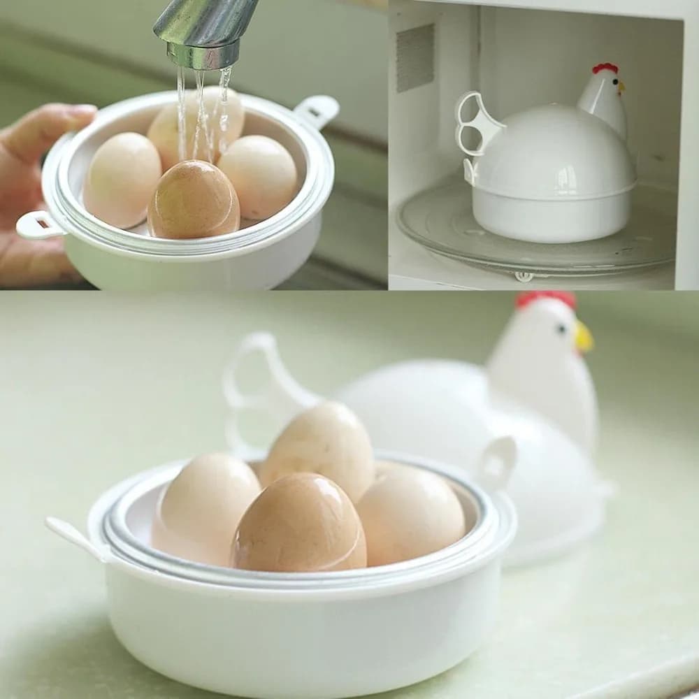 Cuiseur à œufs micro-ondes en forme de poulet