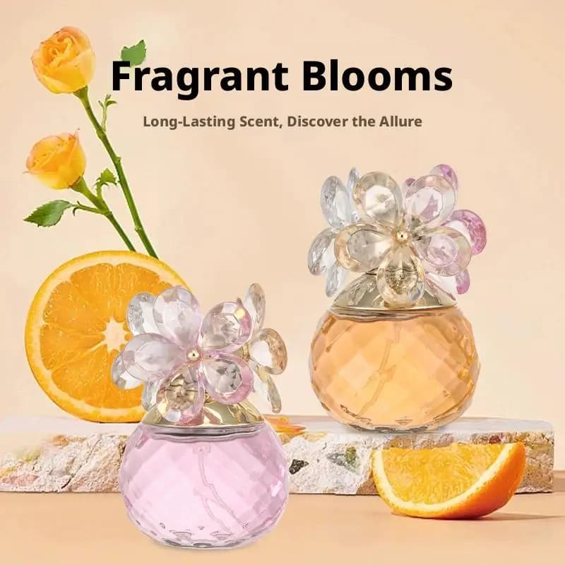 Parfum unisexe floral frais naturel 60 ml, Happiness Flower, eau de toilette longue durée