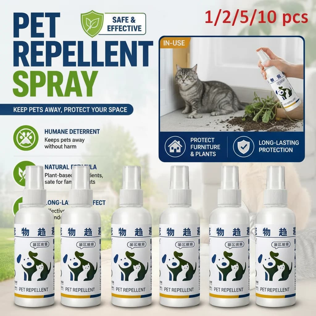 Spray répulsif pour urine de chien, 100ml, dissuasion pour chats, barrière intérieure pour animaux de compagnie, empêche les animaux de se disperser, anti-odeur, spray pour zones interdites