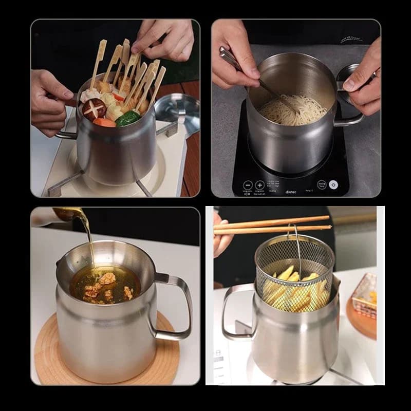 Filtre à huile multifonction pour friteuse