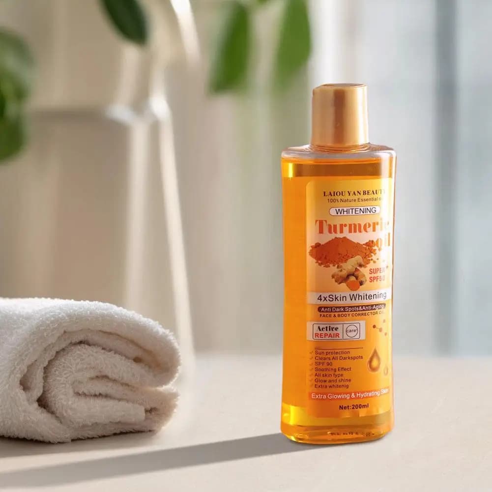 Huile essentielle de curcuma pour le visage et le corps