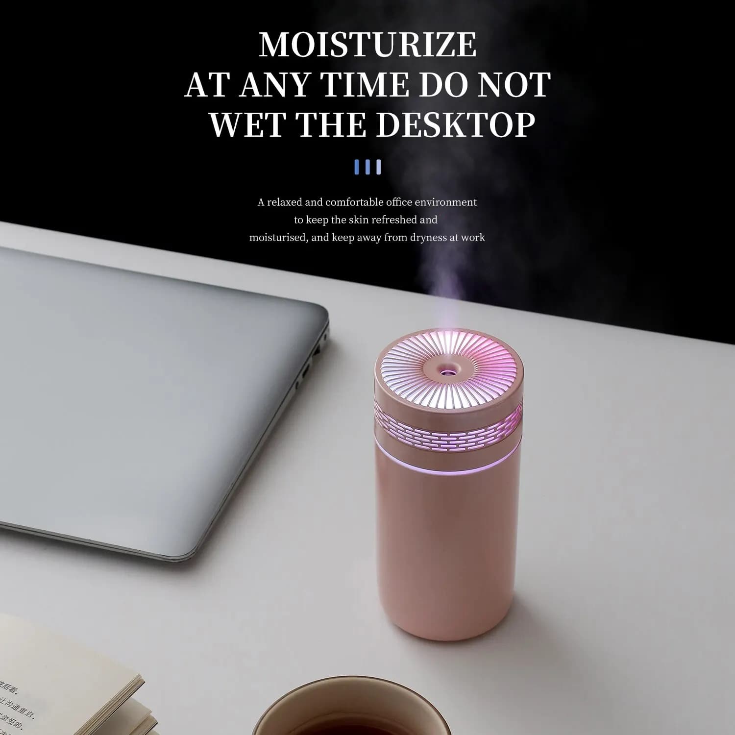 Mini humidificateur d'air de voiture portable avec lumière LED, brumisateur de pulvérisation, diffuseur d'huiles essentielles USB 62, chambre et voyage, 250ml