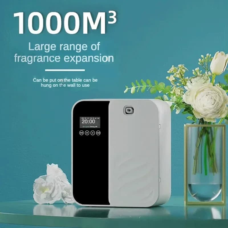 Diffuseur d'arôme électrique Bluetooth, distributeur d'odeurs de parfum pour la maison, désodorisant 1000m3, huile essentielle sans eau 500ML