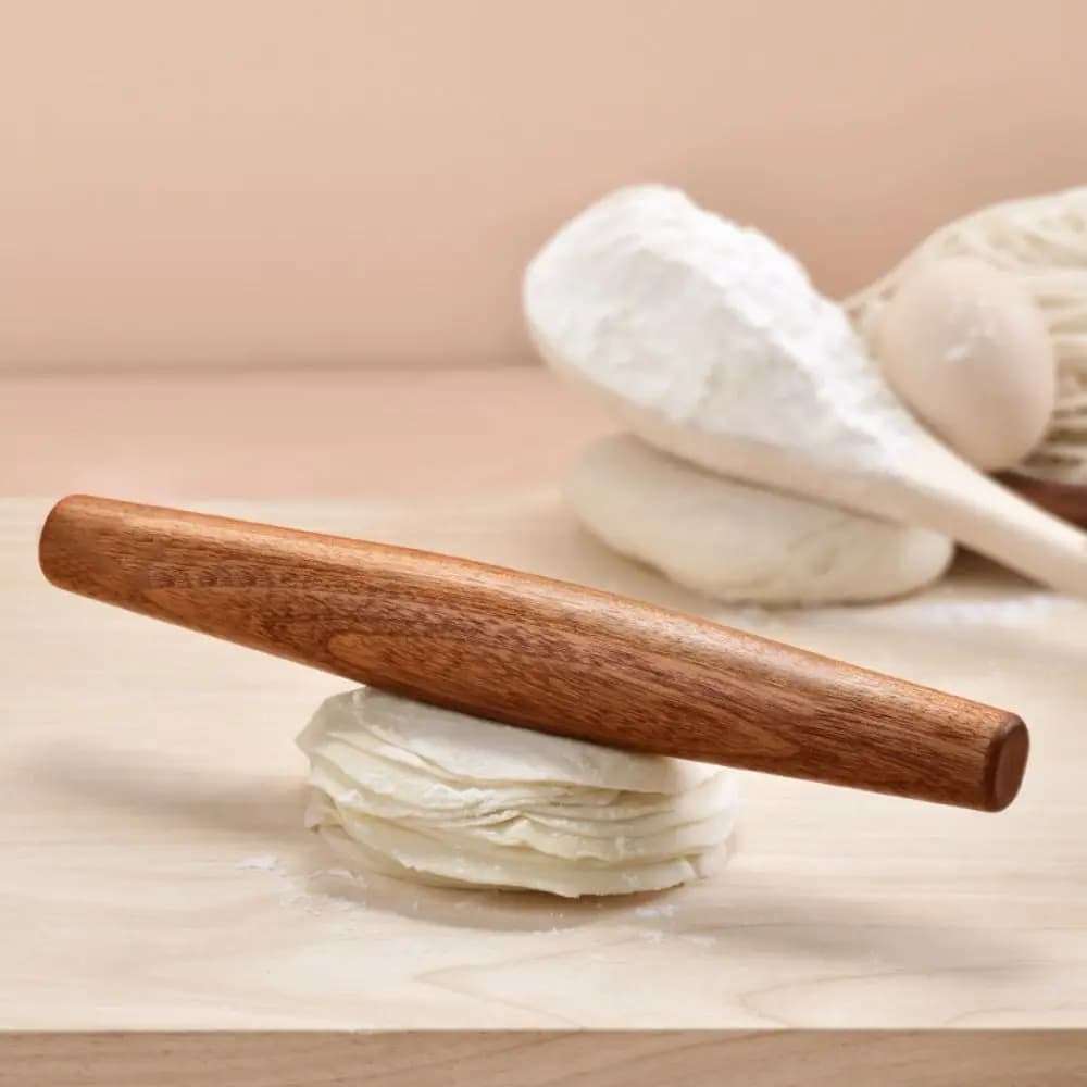 Rouleau à pâtisserie en bois massif