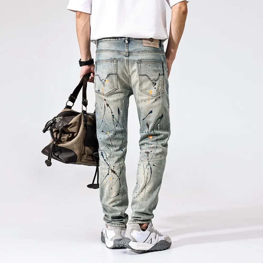 Jean droit Slim pour hommes