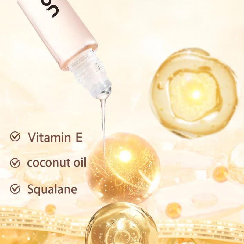 Sérum hydratant pour les lèvres et huile pour les lèvres Squalane, humidité longue durée, Non gras, vitamine E, soin nourrissant pour les lèvres sèches et craquelées