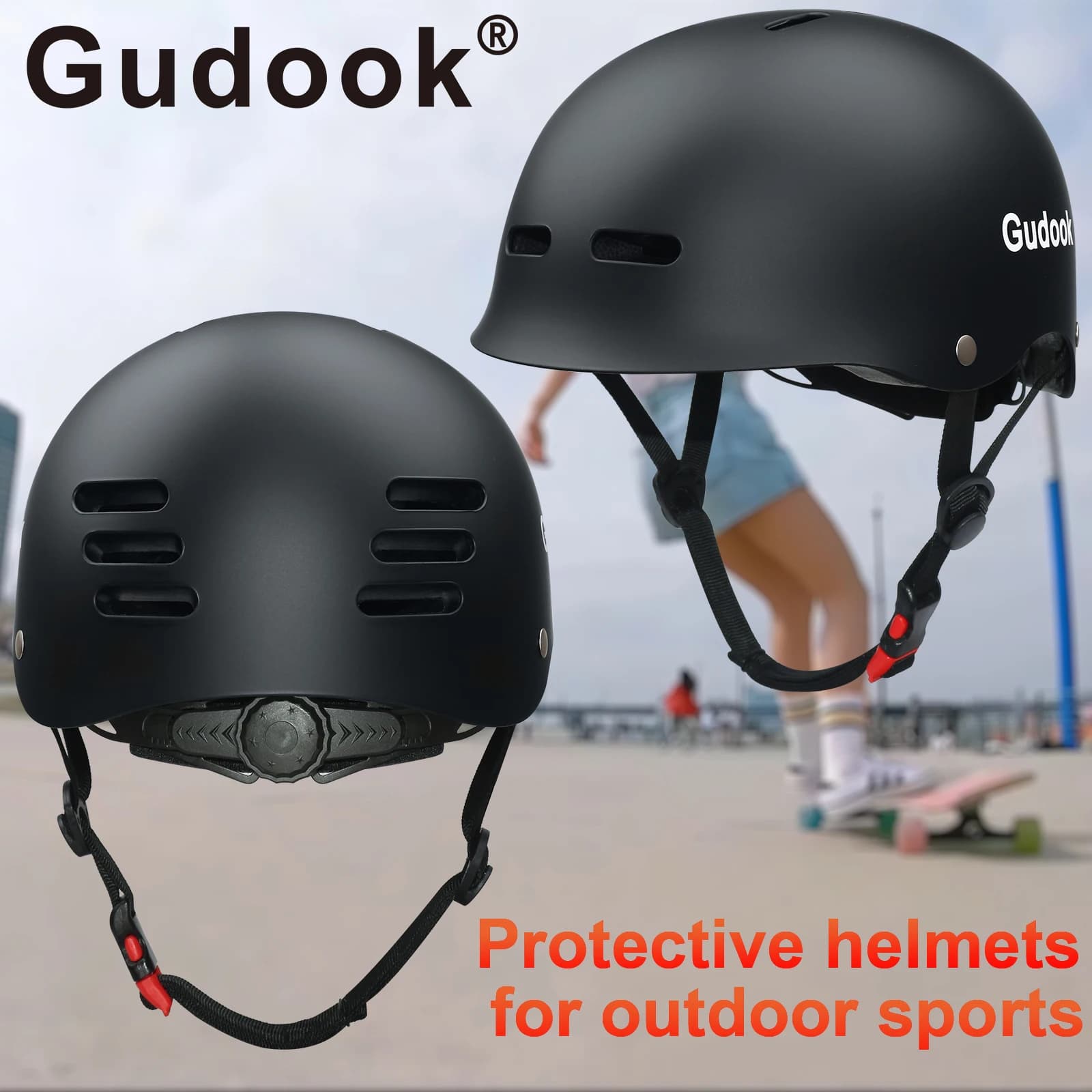 Casque de vélo pour adulte pour vélo, cyclisme, patinage, skateboard, casque de très grande circonférence de la tête L 58-61 cm et XL 61-64 cm
