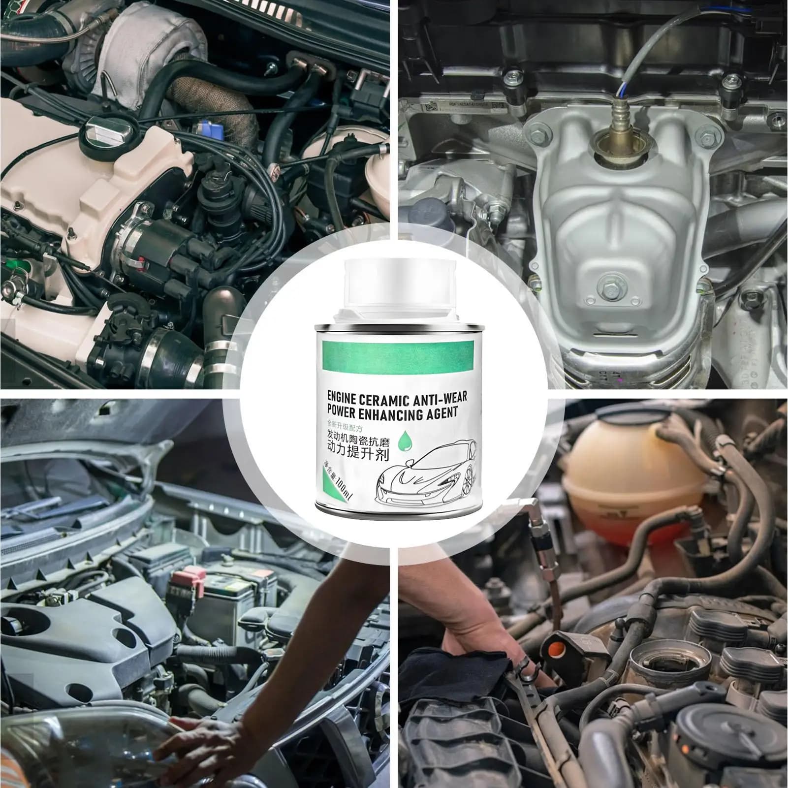 Additif pour huile moteur 100 ml, anti-usure, modificateur de friction, conditionneur métallique, liquide de restauration du moteur, protection turbo, lubrifiant