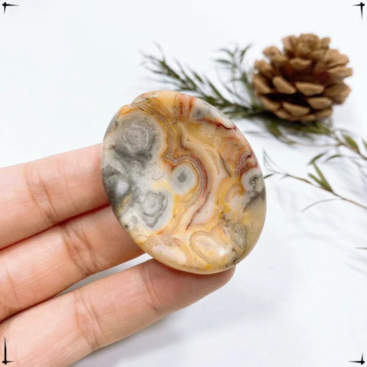 Pouce de Charbon Naturel Ovale pour Décoration de Maison