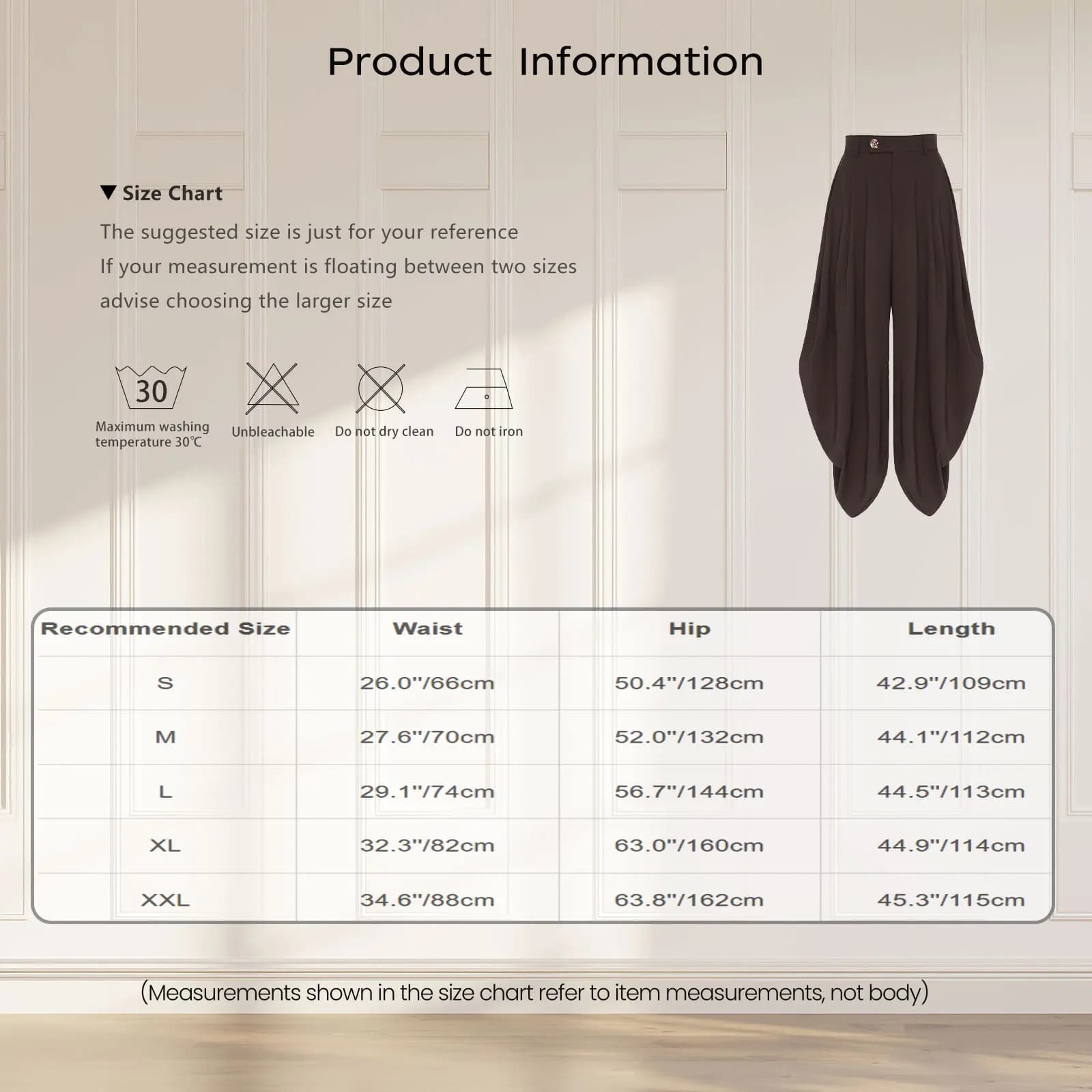 Pantalons amples pour femmes, pantalons palazzo décontractés, pantalons amples, plissés baroques, pantalons de bureau, pantalons de mode pour femmes