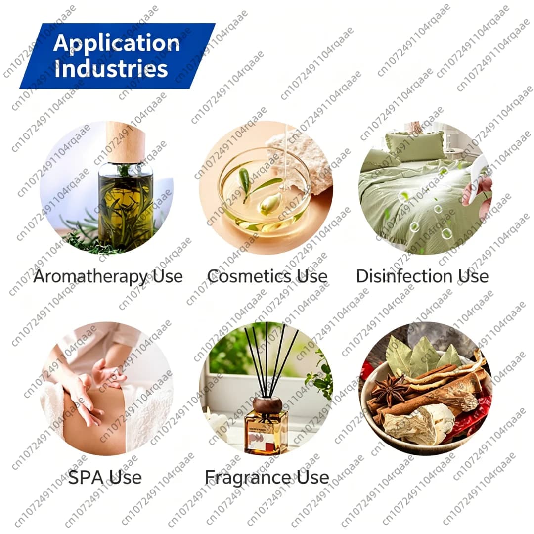 Huile essentielle d'aromathérapie 100% pure et naturelle, huile de ricin pour diffuseur, humidificateur, fabrication de bougies et de savons
