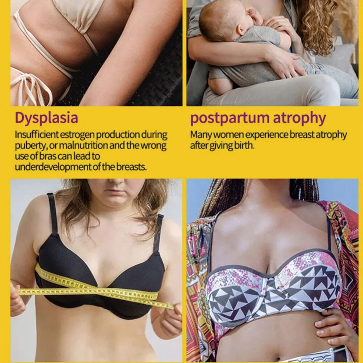 L'huile essentielle de massage du sein augmente la taille musculaire