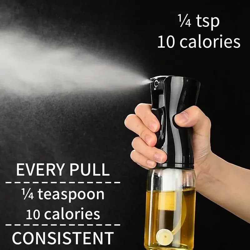 Pulvérisateur d'huile de cuisine, accessoires de friteuse à Air, bouteille de pulvérisation en plastique, pulvérisateur d'huile, diffuseur Portable, Spray de cuisine
