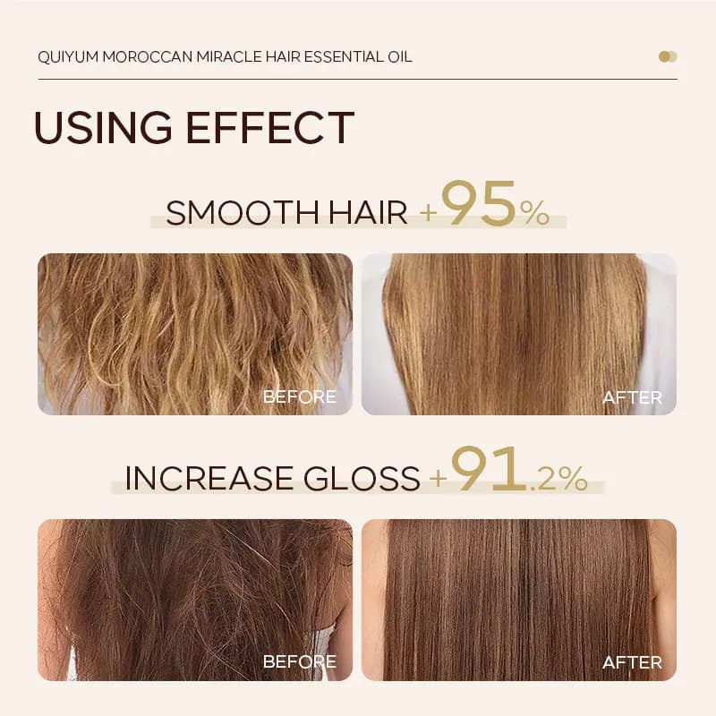 Huile essentielle d'argan pur marocain pour cheveux secs, 100ML, produits de soins capillaires multifonctionnels pour femmes