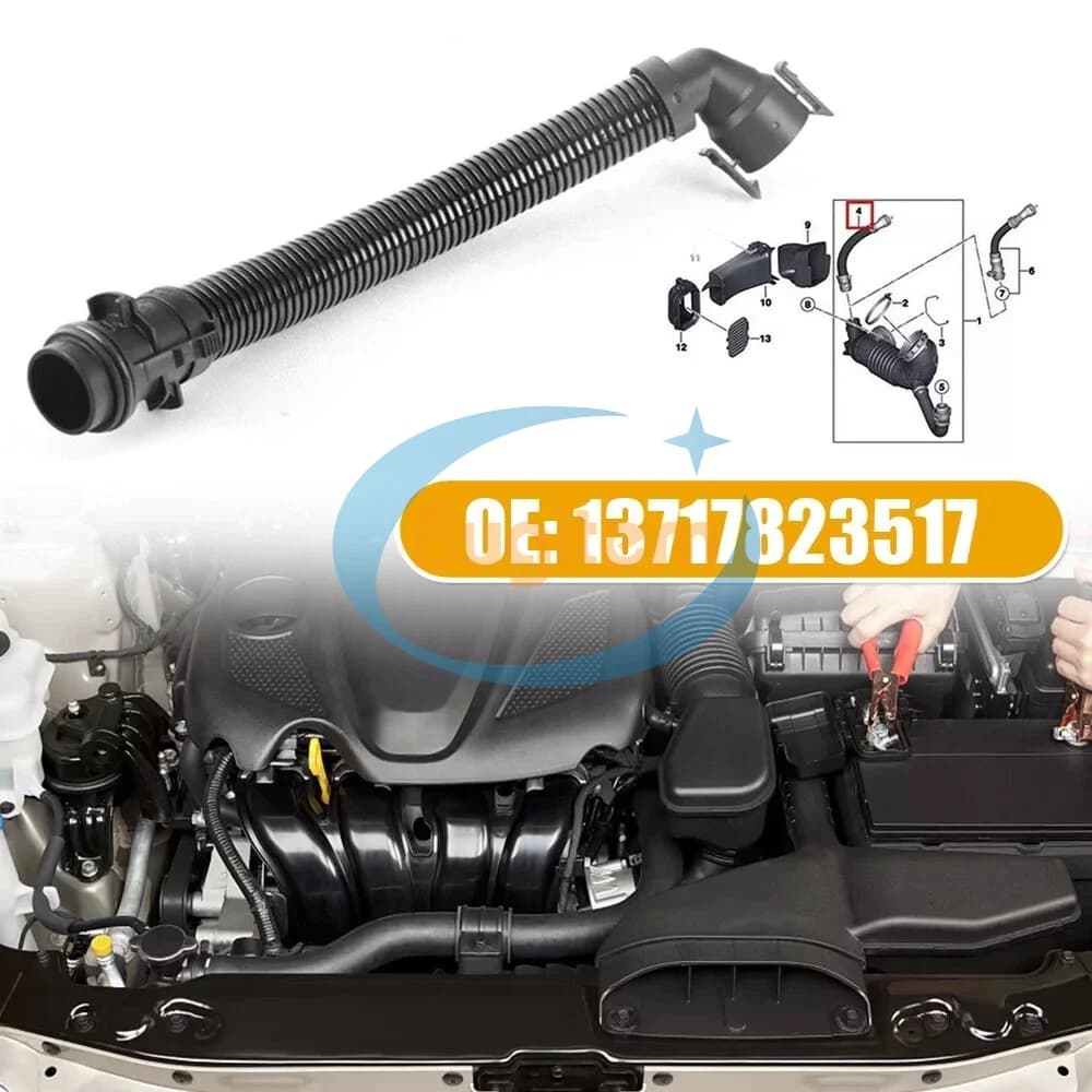 OE 13717823517 1 pièces tuyau de reniflard d'admission d'air pour BMW série 1 2 3 4 5 7 X1 X3 X4 X5 F30