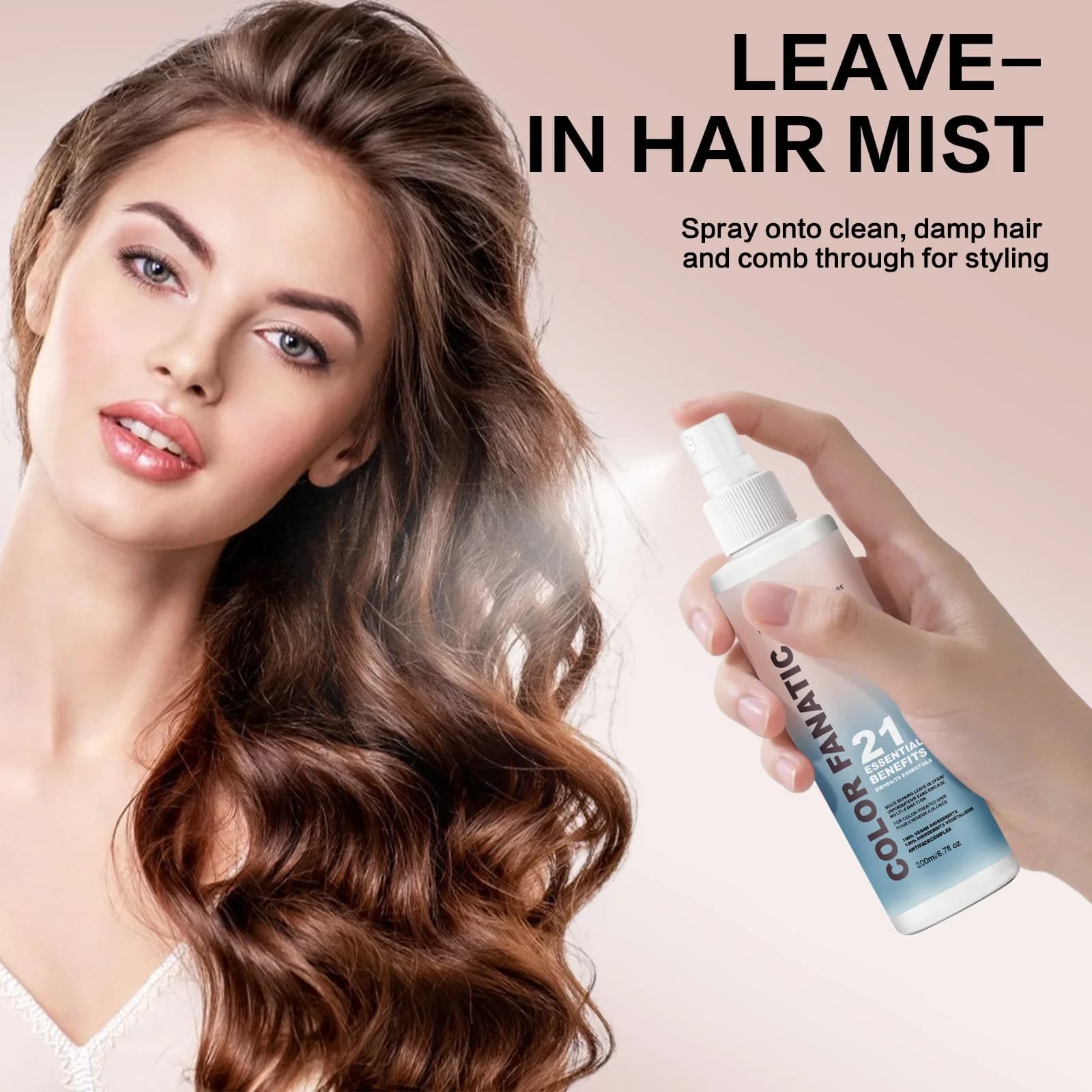 Spray de Protection thermique pour cheveux sans lavage