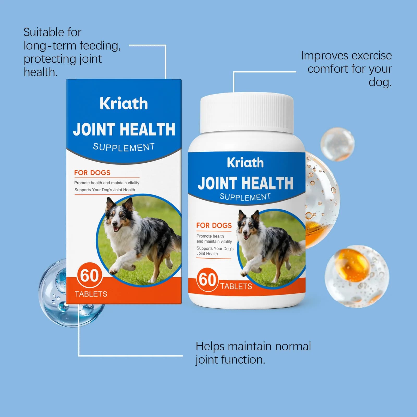 Complément alimentaire pour chiens PetFlex pour les articulations, formule nourrissante, améliore la flexibilité, protège le cartilage, soulage l'inconfort des animaux de compagnie