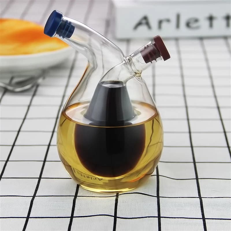 ABUN-3X cuisine deux-en-un distributeur d'huile conception vinaigre Cruet Olive peut qualité huile verseur Condiment distributeur bouteille