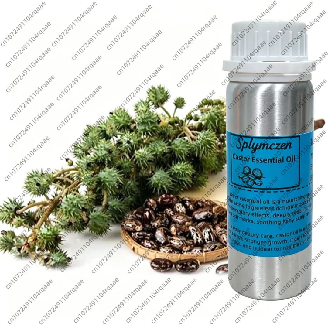 Huile essentielle d'aromathérapie 100% pure et naturelle, huile de ricin pour diffuseur, humidificateur, fabrication de bougies et de savons