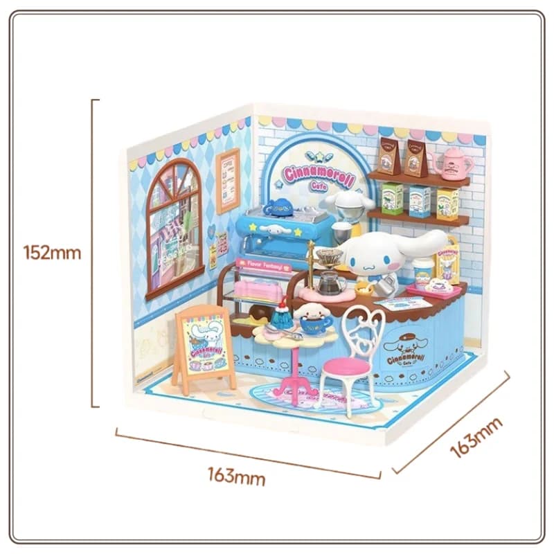 Nouveau Rolife Sanrio Super monde Hello Kitty scène boîte aveugle bébé maison assemblage jouet créatif ornement cadeau femme Surprise cadeau