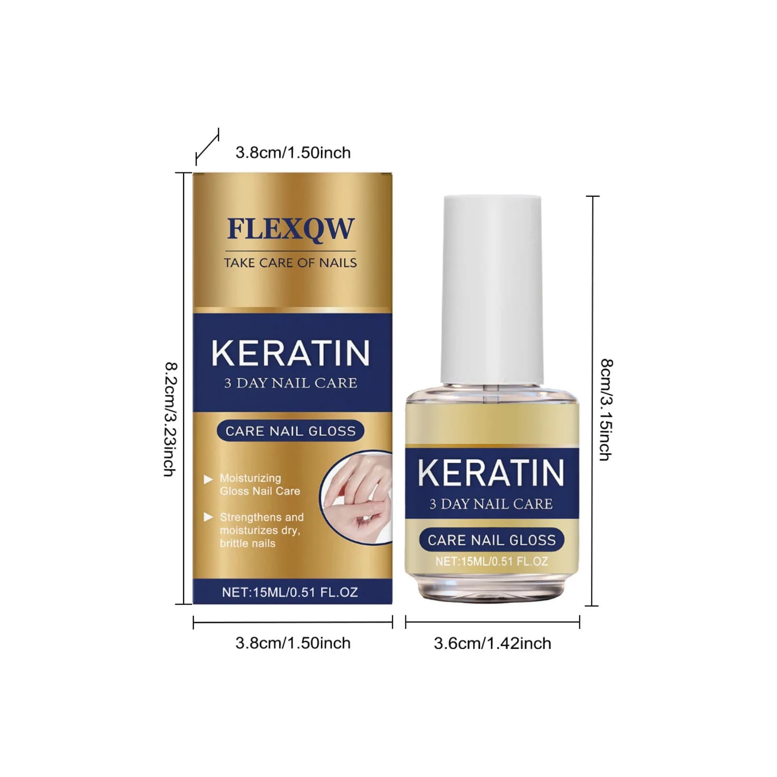 Huile réparatrice pour ongles à la kératine, format voyage, facile à utiliser, fortifiant pour ongles faibles et abîmés, soin manucure, sérum pour ongles, 3 jours
