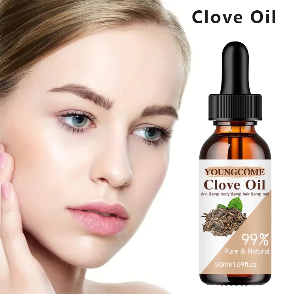 Huile essentielle de clous de girofle, 2 pièces, aide à garder la peau, hydrate et améliore l'élasticité de la peau, brillant, soin du visage, réparation hydratante, Anti-âge