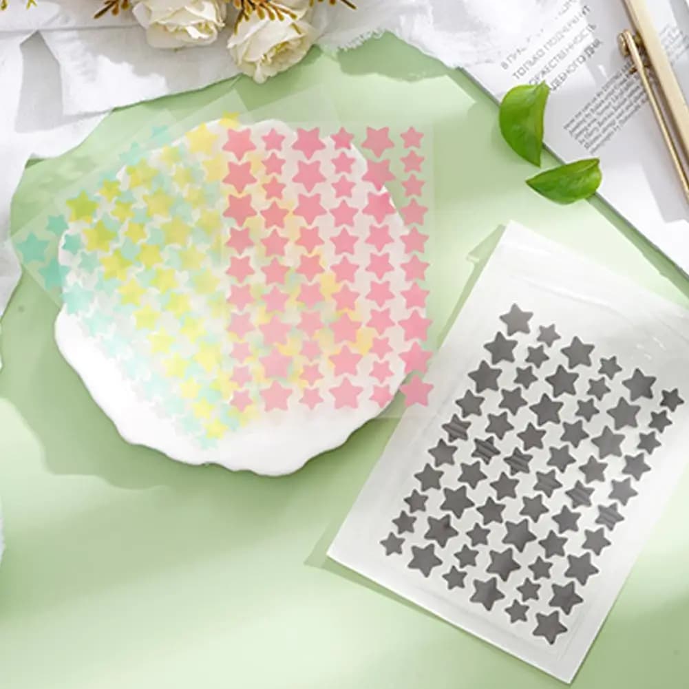 60 Patchs Anti-Boutons Colorés Invisibles – Élimine les Imperfections – Soin Réparateur Invisible pour le Visage et la Peau