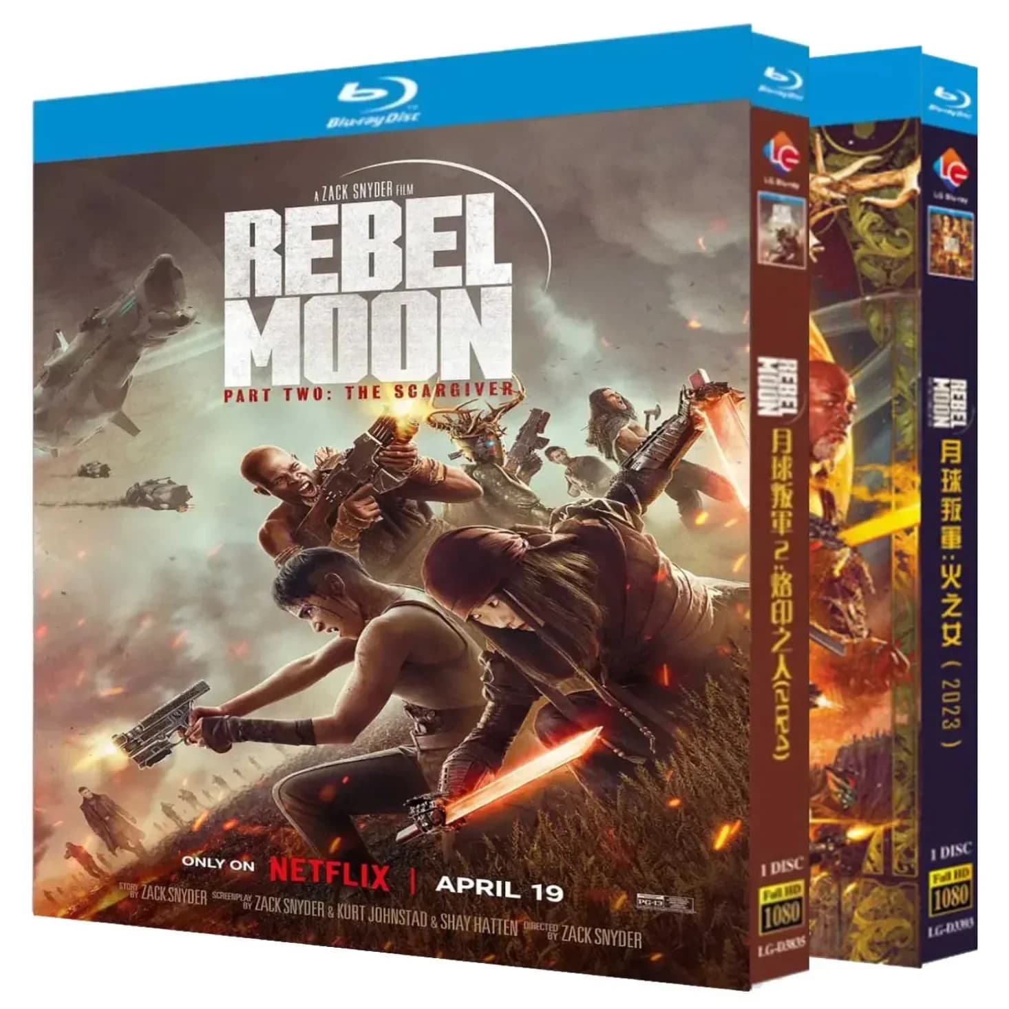 Rebel Moon : A Child of Fire et The Scargiver (2024) 2 disques Blu-ray neufs {Snyder Cut}