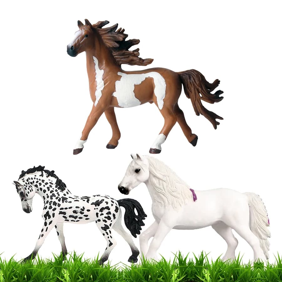 Simulation de chevaux d'animaux sauvages