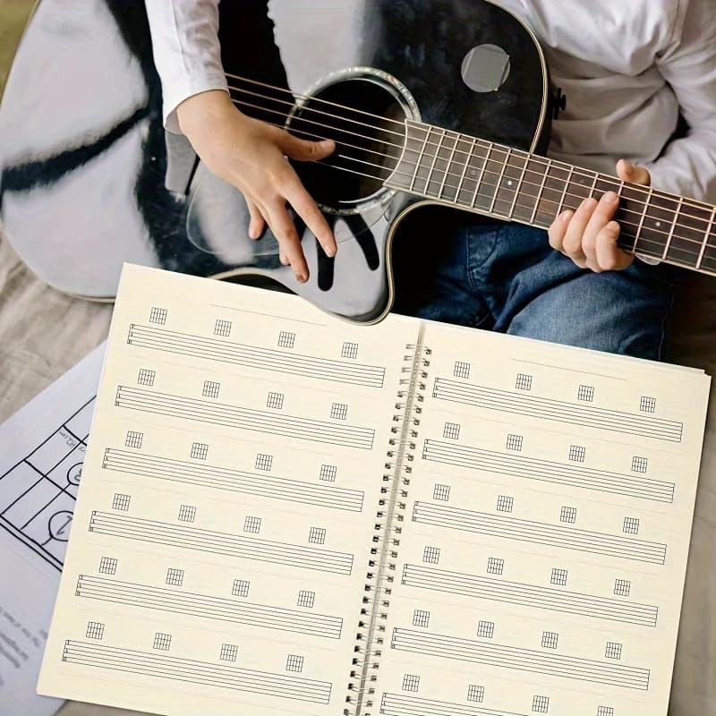 50 Pages guitare Tablature cahier